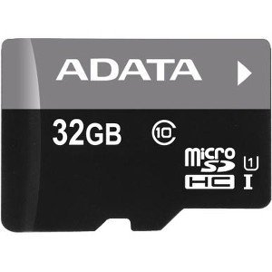 ADATA Premier 32GB UHS-I Class10 MicroSDHC Memory Card with Adapter for Smartphones, Tablets, and Digital Cameras