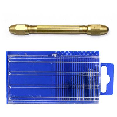 Big Horn 19226 - Mini Micro Drill Bit Set and Pin Vise Combo