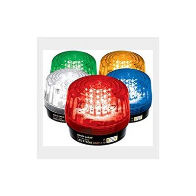 Seco-Larm SL-1301-EAQ/R Red LED Strobe Light, 12 LEDs, 9 to 15 VDC, 130 Flashes/minute, Operating life up to 50000 Hours, Simple 2-wire Installation, High-impact Resistant Case