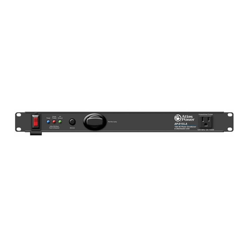 Atlas Sound AP-S15A 15 Amp Power Conditioner and Distribution Unit with Lamp