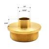 Big Horn 19662 1/2 Inch Brass Router Template Guide with Lock Nut Replaces OEM# 42033 view 2