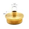 Big Horn 19661 7/16 inch Brass Router Template Guide with Lock Nut Replaces OEM# 42027 view 2
