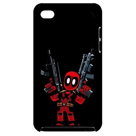 iPod Touch 4 Generation 4th Hard Shell Casing for Deadpool Marvel Comics Hard Skin Case Cover Shell for Women