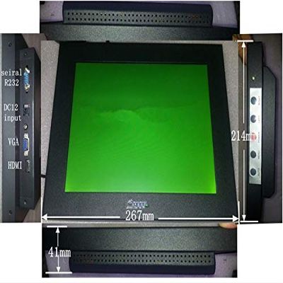GOWE 10.4 Inch Touch Screen Monitor for Machine,metal case waterproof monitor