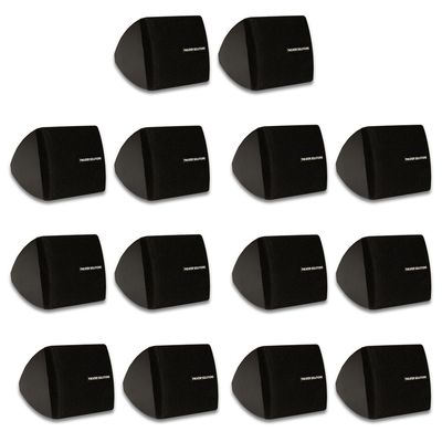 Theater Solutions TS30B Mountable Indoor Speakers Black Bookshelf 7 Pair Pack
