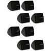 Theater Solutions TS30B Mountable Indoor Speakers Black Bookshelf 4 Pair Pack view 1