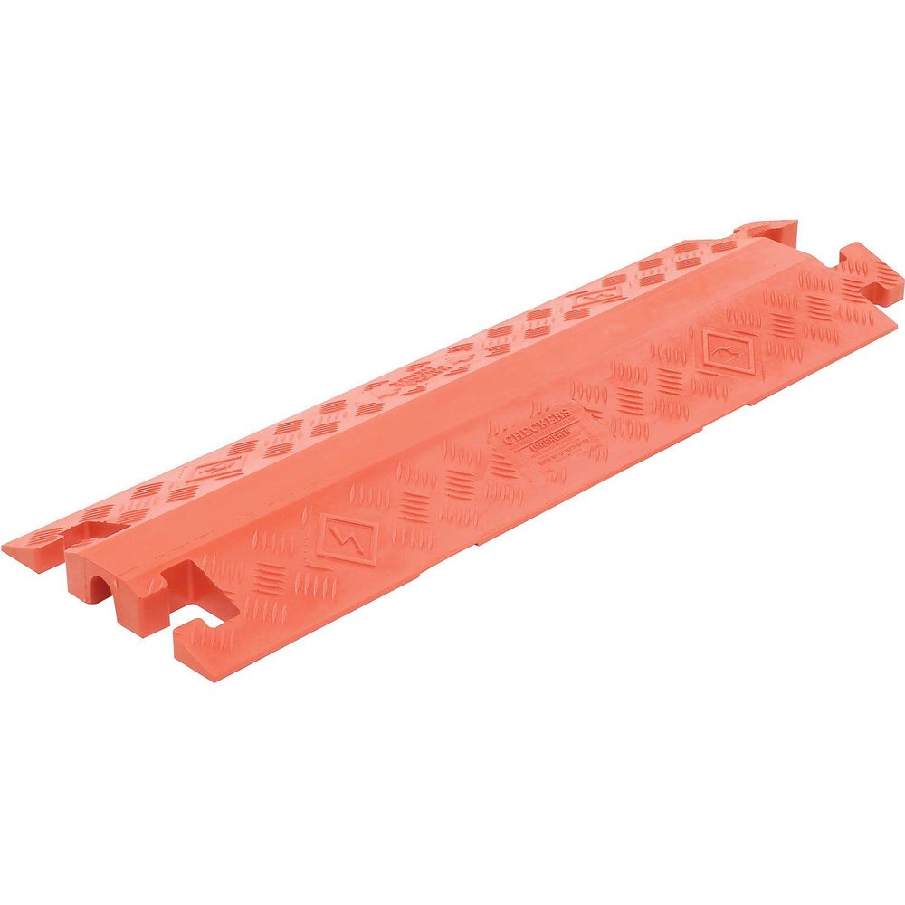 General Purpose Drop Over Cable Guard, 1-Channel, 36" L x 11-1/2" x 1-5/8"H, Orange