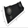 American Sound Connection Compatible with 1994-2001 Dodge Ram Ext Club Quad Truck Kicker CompR CWR10 Dual 10" Sub Box Enclosure - Final 2 Ohm view 4