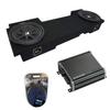 Harmony Audio HA-AK4 Compatible with Chevy Avalanche 2002-2013 Underseat Car Stereo Complete 4 Gauge 1800W Amp Install Kit, 43C104-N 10" Comp C10 Series Sub and 46CXA8001 Class D 1600W Peak Sub Amp view 1
