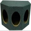 American Sound Connection Bundle Triple 12" Sealed Rear Angle 3 Sub Box and 43C124 12" Comp C12 Series Sub 150W RMS 4 Ohm SVC Car Subwoofer view 2