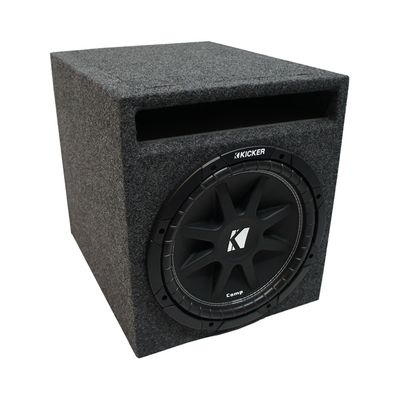American Sound Connection 1X15VMBASS Car Audio Single 15" SPL Bass Subwoofer Labyrinth Vent Sub Box Stereo Enclosure and 43C154 15" Comp C15 Series Sub 300W RMS 4 Ohm SVC Car Subwoofer