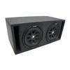 American Sound Connection Bundle 43C124 12" Comp C12 Series 150W RMS 4 Ohm Subwoofer and 2X12VMBASS Universal Dual 12" SPL Bass Labyrinth Vent Sub Box Enclosure view 1