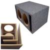 American Sound Connection Bundle 43C124 12" Comp C12 Series 150W RMS 4 Ohm Subwoofer and 2X12VMBASS Universal Dual 12" SPL Bass Labyrinth Vent Sub Box Enclosure view 2
