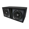 American Sound Connection Bundle 43C154 15" Comp C15 Series Sub 250W RMS 4 Ohm SVC Car Subwoofer and SOLORND2X15V Dual 15" Slot Vented Paintable Baffle Stereo Sub Box view 1