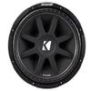 American Sound Connection Bundle 43C154 15" Comp C15 Series Sub 250W RMS 4 Ohm SVC Car Subwoofer and SOLORND2X15V Dual 15" Slot Vented Paintable Baffle Stereo Sub Box view 3