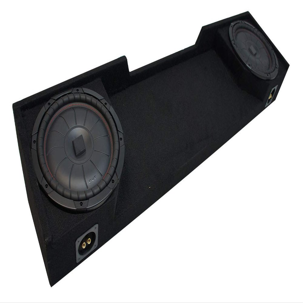 American Sound Connection Compatible with 1988-1998 Chevy CK Silverado Ext Truck Kicker CompVT CVT10 Dual 10" Sub Box Enclosure - Final 2 Ohm