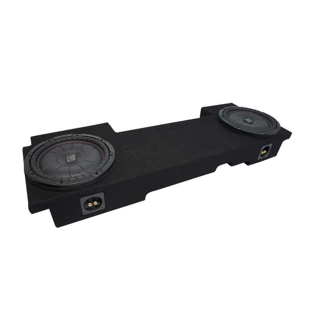 American Sound Connection Compatible with 2002-2013 Chevy Avalanche Underseat Kicker CompVT CVT10 Dual 10" Sub Box Enclosure New - Final 2 Ohm