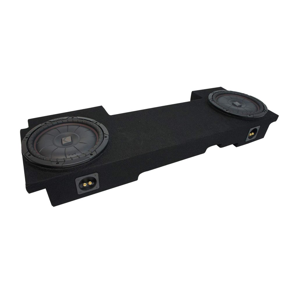 American Sound Connection Compatible with 2002-2013 Cadillac Escalade EXT Underseat Kicker CompVT CVT10 Dual 10 Sub Box Enclosure - Final 2 Ohm