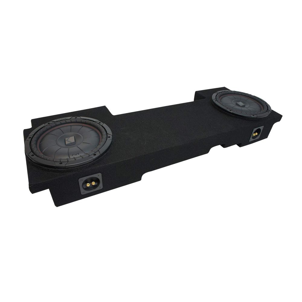 American Sound Connection Compatible with 2002-2013 GMC Sierra HD Crew Truck Kicker CompVT CVT10 Dual 10" Sub Box Enclosure New - Final 2 Ohm