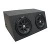 American Sound Connection 215H Car Audio Dual 15" Sealed Salnted Hatchback Stereo Sub Box and 43C154 15" Comp C15 Series Sub 300W RMS 4 Ohm SVC Subwoofer view 1