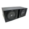 American Sound Connection 43CWR102 10" CompR CWR10 Series 400W RMS 2 Ohm Subwoofer and RL210V Universal Dual 10" Vented Sub Box Enclosure view 1