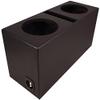 American Sound Connection 43CWR102 10" CompR CWR10 Series 400W RMS 2 Ohm Subwoofer and RL210V Universal Dual 10" Vented Sub Box Enclosure view 2