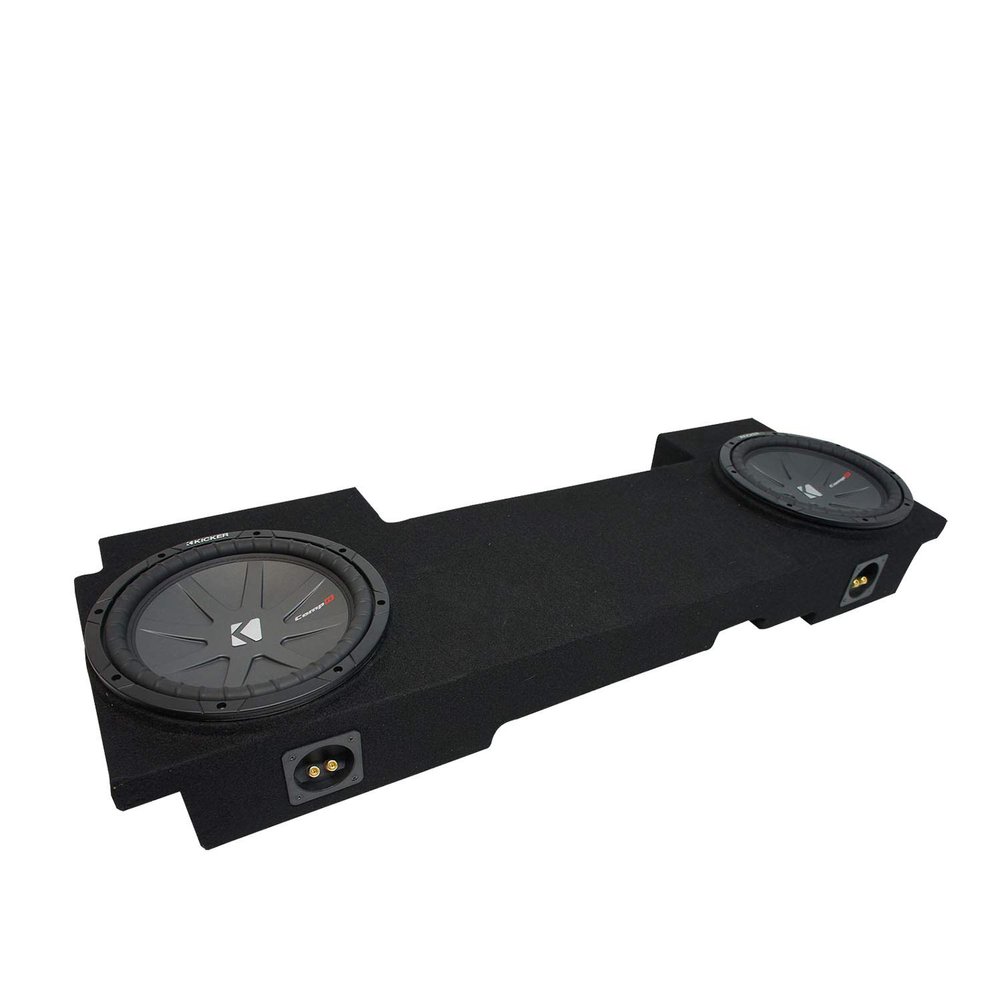 American Sound Connection Compatible with 2002-2013 Chevy Avalanche Underseat Kicker CompR CWR10 Dual 10" Sub Box Enclosure New - Final 2 Ohm
