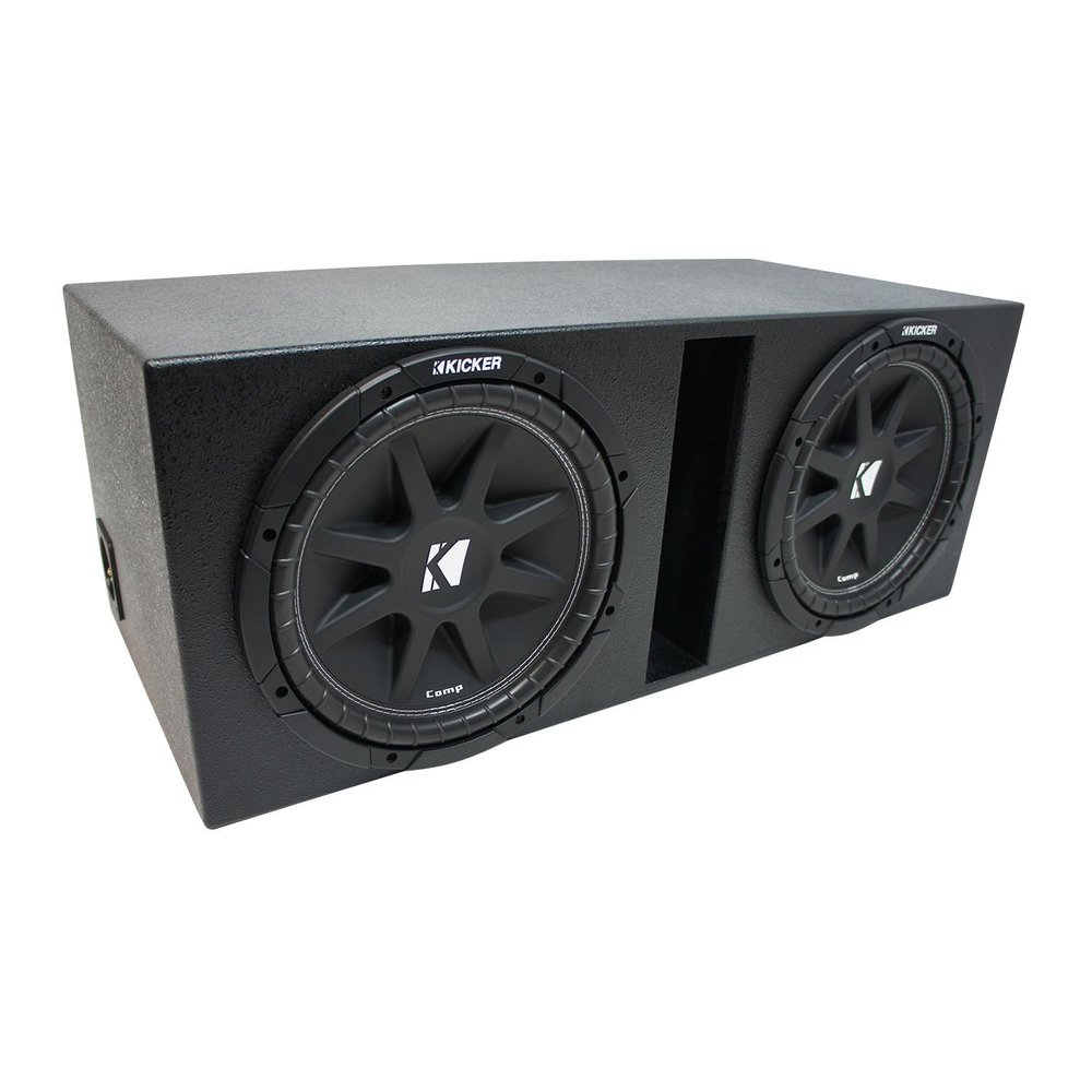 American Sound Connection Bundle 43C124 C12 Series 150W 4-Ohm Subwoofer and RL212V Dual 12" Vented Sub Box Enclosure