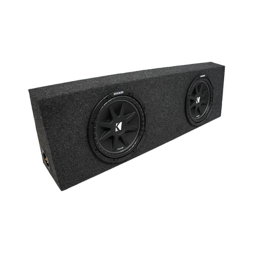 American Sound Connection Kicker Bundle Compatible with Regular Standard Cab Truck C10 Comp Dual 10" Final 2 Ohm Sub Box Enclosure