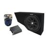 Harmony Audio Compatible with 2002-2009 GMC Envoy SUV Kicker Bundle Comp C12 Single 12" Custom Sub Box Enclosure & CXA400.1 view 1