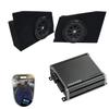 Harmony Audio Compatible with 2010-2015 Chevy Camaro Coupe Rear Side Kicker Bundle Comp C10 Dual 10" Sub Box Enclosure & CXA800.1 Amp view 1