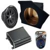 Harmony Audio HA-AK8 Compatible with Chevy Camaro Coupe 1993-2002 8 Gauge 900W Amp Install Kit, 43C104 Driver Side 10" Comp C10 Series Sub and 46CXA4001 Car Audio Class D Mono 800W Peak Sub Amp view 1