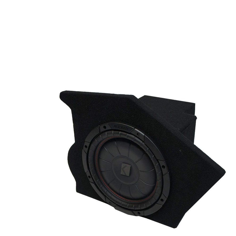 American Sound Connection Kicker Bundle Compatible with 1993-02 Chevy Camaro Coupe CVT10 CompVT Single Driver Side 10" Sub Box Enclosure - Final 2 Ohm