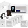 IST Retro Music & Intercom System Package, 5 Rooms (Vertical Frames), White view 1