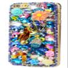 STENES Bling Phone Case Compatible with iPod Touch (5th Generation) Case, Luxurious Crystal 3D Handmade Sparkle Diamond Rhinestone Clear Cover - Pretty Mermaid Flowers/Colorful view 1