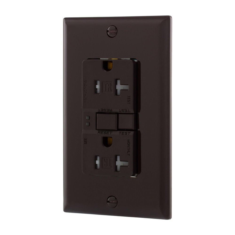 Cooper Wiring Devices TRSGF20B GFCI TR Self Test Duplex 20A 125V BR