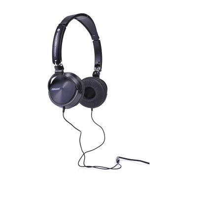2BOOM Dyna Jam Over Ear Hipster Foldable Stereo Wired Headphone Microphone Headset Black