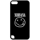 Design Black Snap On Cases for iPod Touch 5 5th Generation -Nirvana Logo Carring Case