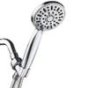 AquaDance 3316 High Pressure 6-Setting 4" Chrome Face Hand Held Head with Hose for The Ultimate Shower Experience Officially Independently Tested to Meet Strict US Quality & Performance Standards view 1