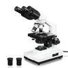Vision Scientific VME0007B-100-LD Binocular Compound Microscope, 10x WF Eyepieces, 40x1000x Magnification, LED Illumination, Coaxial Coarse & Fine Focus, 1.25 N.A. Abbe Condenser view 1