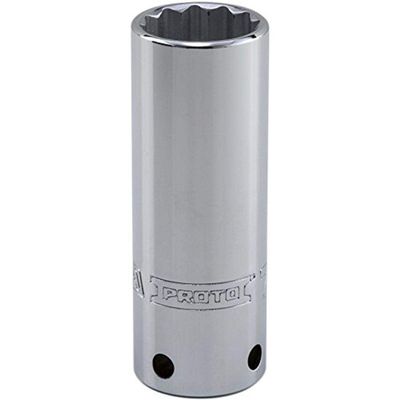 Tether-Ready 1/2" Drive Deep Socket 17 mm - 12 Point