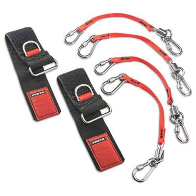 Tethering D-Ring Wrist Strap System w/(2) JWS-DR & (4)