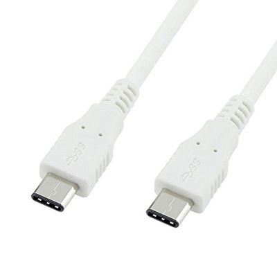 SANOXY USB 3.1 Type C to Type C OTG Data Cable Connector for MacBook 12 White 1 Meter