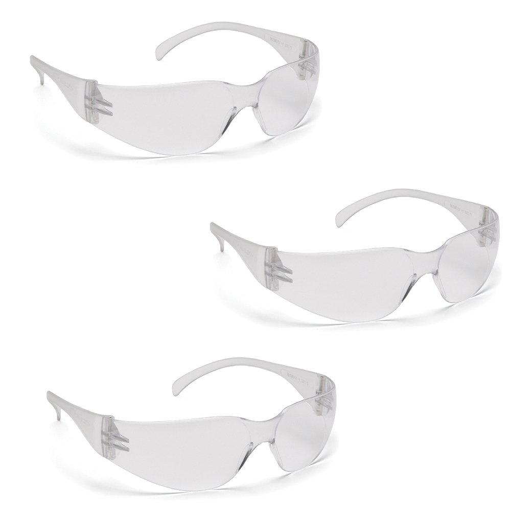 Pyramex Safety Intruder Eyewear (3 Pair Pack) (Clear Anti-Fog)