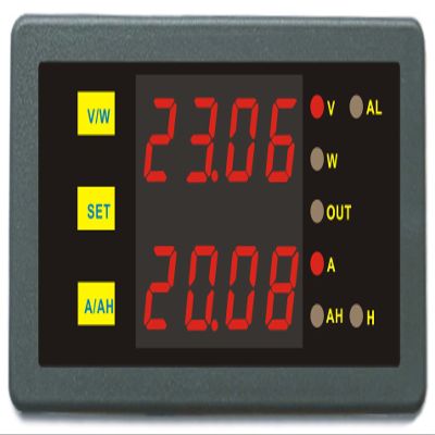 AILI DC 0-90V 0-300A Voltage Current Ampere Hour Meter Battery Monitor Capacity Tester Red LED Display Volmeter Blue