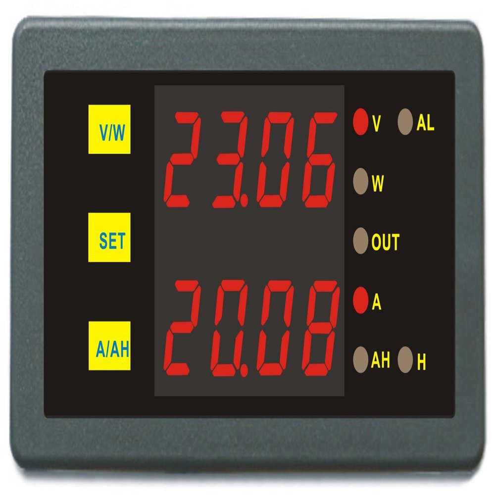 AILI DC 0-90V 0-300A Voltage Current Ampere Hour Meter Battery Monitor Capacity Tester Red LED Display Volmeter Blue