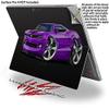 2010 Camaro RS Purple - Decal Style Vinyl Skin fits Microsoft Surface Pro 4 (Surface NOT Included) view 2