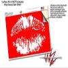 Big Kiss Lips White on Red - Decal Style Vinyl Skin fits Microsoft Surface Pro 4 (Surface NOT Included) view 3