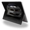 2010 Chevy Camaro Cyber Gray - White Stripes on Black - Decal Style Vinyl Skin fits Microsoft Surface Pro 4 (Surface NOT Included) view 1