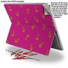 Anchors Away Fuschia Hot Pink - Decal Style Vinyl Skin fits Microsoft Surface Pro 4 (Surface NOT Included) view 2
